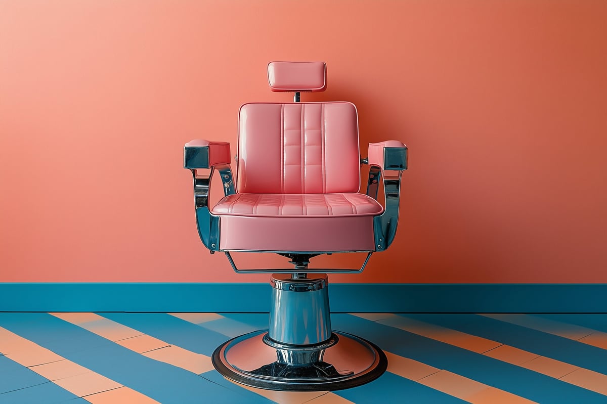 Premium barber chair interior at Classic Cutz