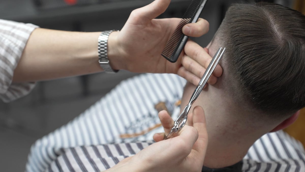 Scissor Precision at Classic Cutz Barbershop
